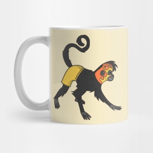 Fun & Colorful Monkey Luchador Wrestler Sketch Drawing Mug